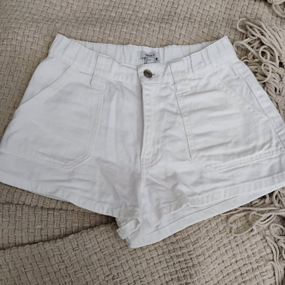 Forever 21 white shorts